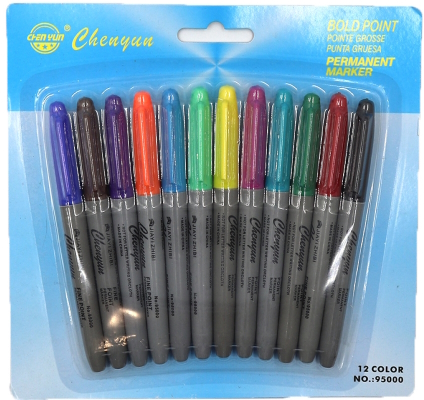 95000-12 (DSCN7523-12) Набір маркерів малих 12кол.