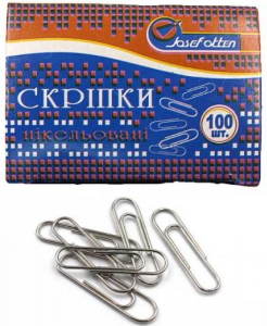 ZH207Скріпки канц. 28мм, нікель, 100шт. Josef Otten (2217-28n )