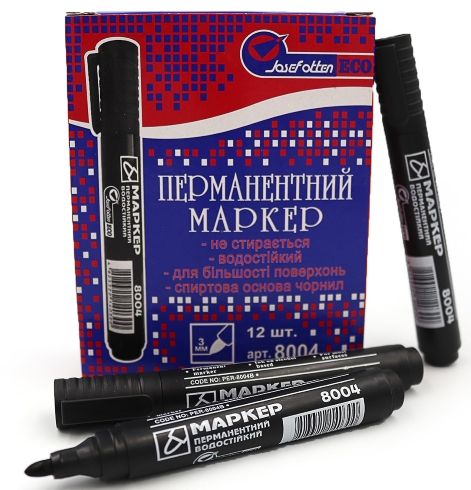 8004 Маркер перм.чорний 