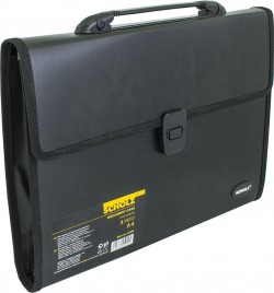 Портфель А4, 3 відділ.,чорн., 10502, SOZ