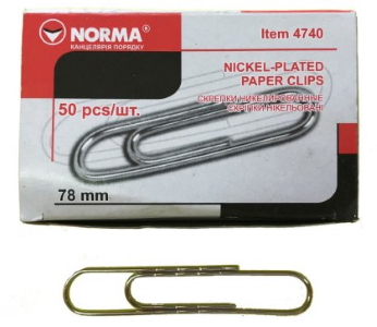 Скрiпка 78мм/50шт., 4740 NORMA