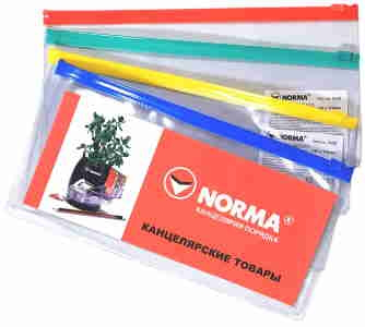 Папка на блискавці, 230*118 мм (для квитків), PP, 5059, NORMA
