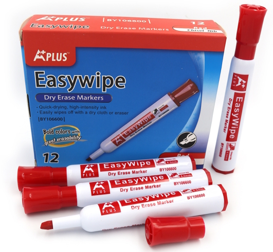 BY106600-RD Маркер Beifa для білої дошки-червоний колір скош.