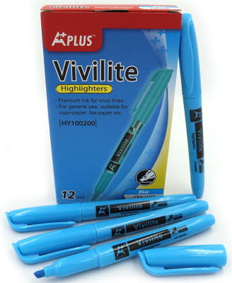 HY100200-BL Текстовиделітелі Beifa скош.накінечн.- син.