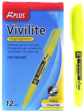 HY100200-YL Текстовиделітель Beifa скош.накінечн.- жовт.