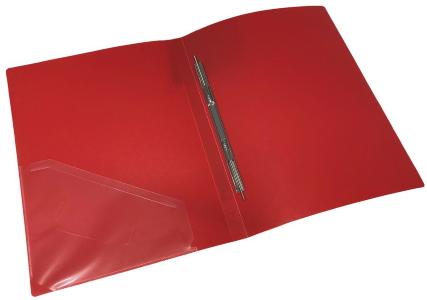 Папка-швидк.+кишеня, А4 500мкн, черв.,PP, 4-213-01, 4OFFICE