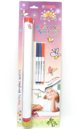 KC50-6040-6B Єлектростат. плівка Biefa, 6 лист./кор., кольор. печать+3шт. марк., 60*40см