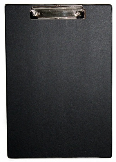 Планшет з кліпом, А4, PVC, чорний, 4-257-09, 4Office