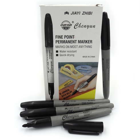 DSCN7524 Маркер перм. чорний тонкий . без/етик