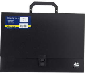 Портфель пластиковий A4/35мм, чорний,BM.3724-01