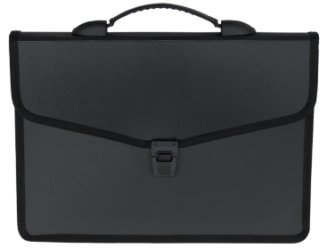 Портфель на 3 відд. на замку, чорний,BM.3734-01