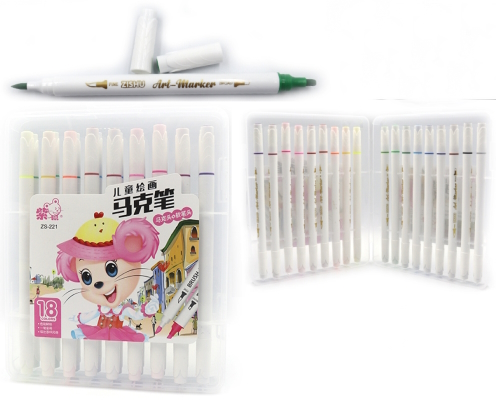 221-18 Набір скетч маркерів  пласт уп.