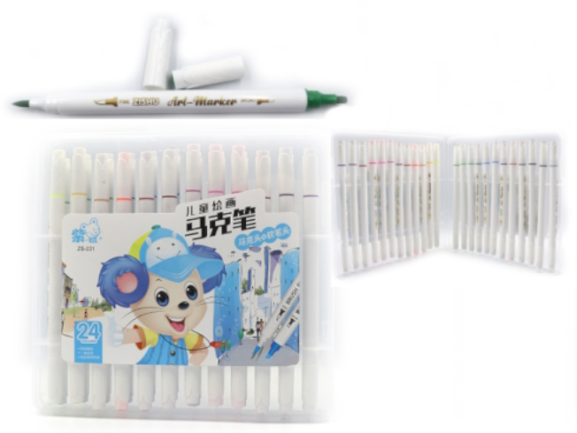 221-24 Набір скетч маркерів  пласт уп.