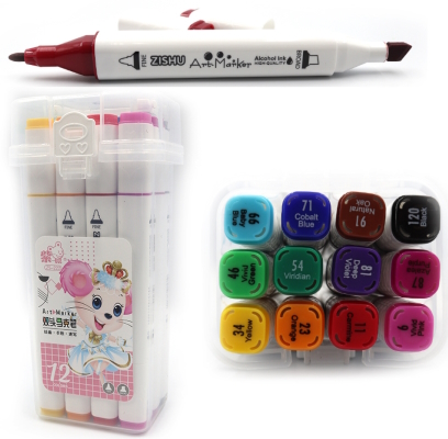 222-12 Набір скетч маркерів пласт уп. 