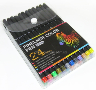 ZXB-04031-24 (DSCN9770-24) Набір лінерів 0,4мм, 24 кол.24шт / етик.