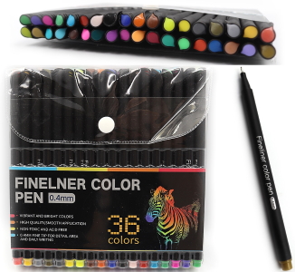 ZXB-04031-36 (DSCN9772-36) Набір лінерів 0,4мм, 36 кол..60шт/етик.