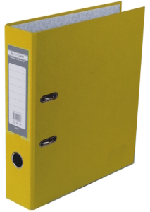 Реєстратор LUX одност. JOBMAX А4, 70/75 мм (внутр./зовн.) PP, жовтий, збірний, BM.3011-08c