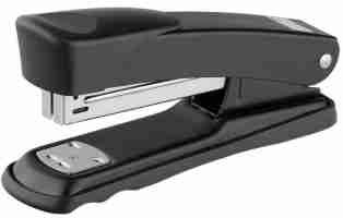 Степлер металевий, 25арк, (скоби №24; 26), 138х65х40 мм, чорний, BM.4256-01