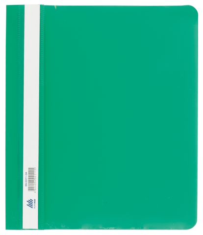 Швидкозшивач пласт. А5, PP, зелений, BM.3312-04