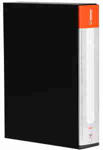 Папка з файлами, А4, 100ф+бокс, 800/25 PР, чорн., 5031-09N, NORMA