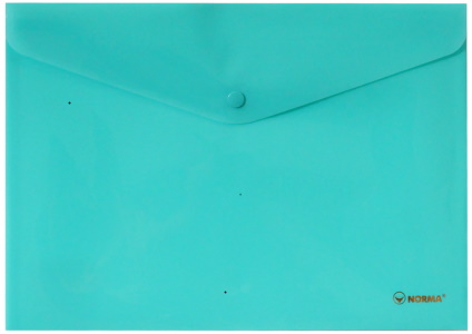 Папка з кнопкою, непрозор., А4, 160мкн PР, бірюзовий, 5017-13, NORMA