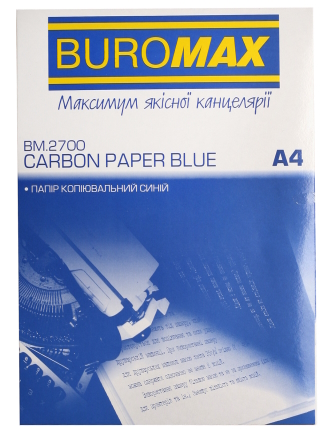 Папір копіювальний 210x297мм, 100 арк., синій,BM.2700
