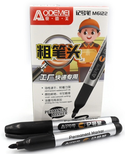 M6122-BK Маркер перманент.  Aodemei, чорн.