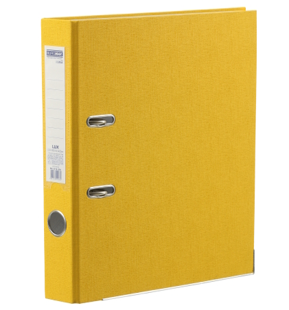 Реєстратор LUX одност. JOBMAX А4, 50/55 мм (внутр./зовн.) PP, жовтий, збірний,BM.3012-08c