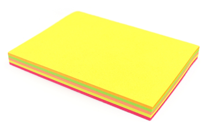 E4 Папір самокл. Neon 4кол, 100шт, 7,6*10,1см 1шт/Этик