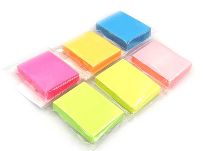 SNR-A01-N Папір самокл. неон 100шт., 38*51мм  1шт/этик