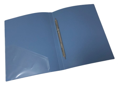 Папка-швидк.+кишеня, А4 500мкн, зел(голубовата).,PP, 4-213-06, 4OFFICE