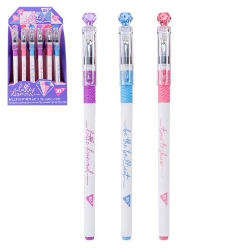 Ручка YES кульково-масляна «Little diamond», 0,7мм, синя 412072