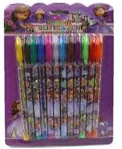 IMG_7676-12SF Набір дитячих гелевих ручок глиттер , блістер, 12кол., 1шт / етик.