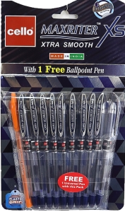 Ручка Cello Maxriter XS SKU 10Hanger 0,7мм син.+ дод. Ручка