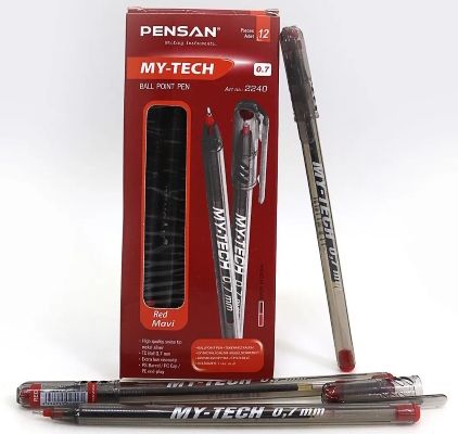 2240-RD MY TECH Ручка кульк. черв 0,7мм
