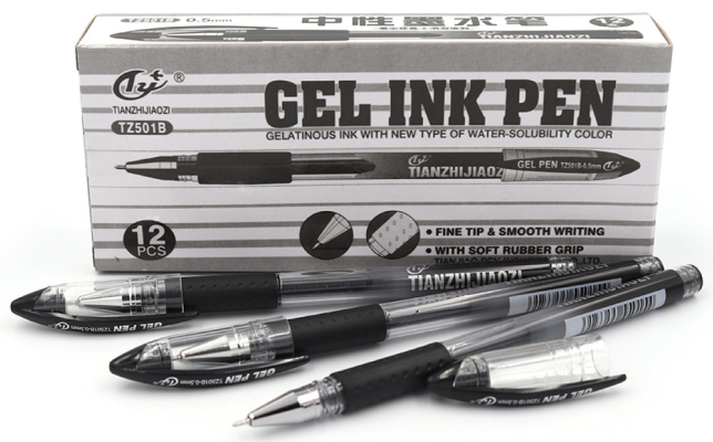 TZ501B Р-ка гел.чор.  Tianjiao (з грипом)