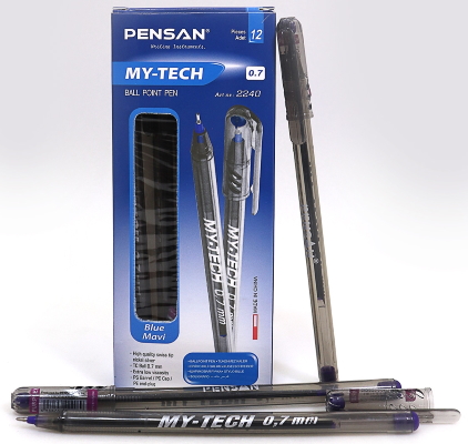 2240-PUR MY TECH Ручка кульк. фіолет 0,7мм