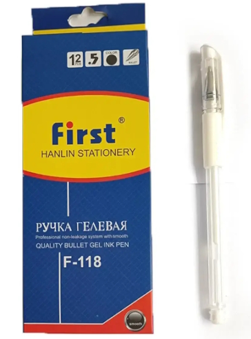 F-118 Ручка гель. біла 