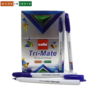 Ручка Cello Trimate SKU 50Box1.0мм син.