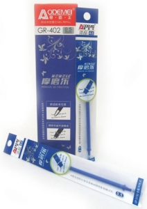 GR-402-BL Стрижень, що стирається, ігольч. наконечник.0.5 синій 1PC/OPP, 20шт