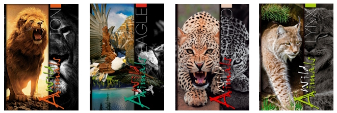 Блокнот А6 176 арк., серія «ТВАРИНИ»,  тв. паліт., мікс, ТП-10, Рюкзачок