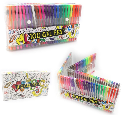 ZXB-040301-A100 Набір гелевих ручок 100шт., 100шт./етик