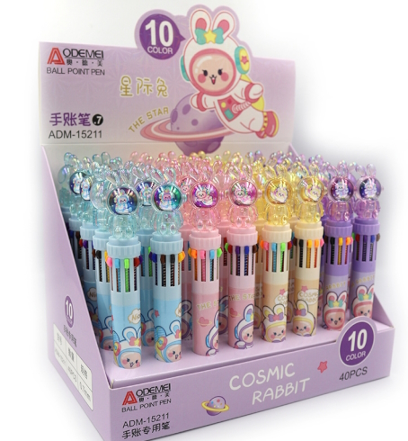 15211 Ручка дитяча багатобарвна автомат Aodemei 