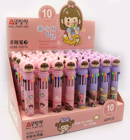 15213 Ручка дитяча багатобарвна автомат Aodemei 
