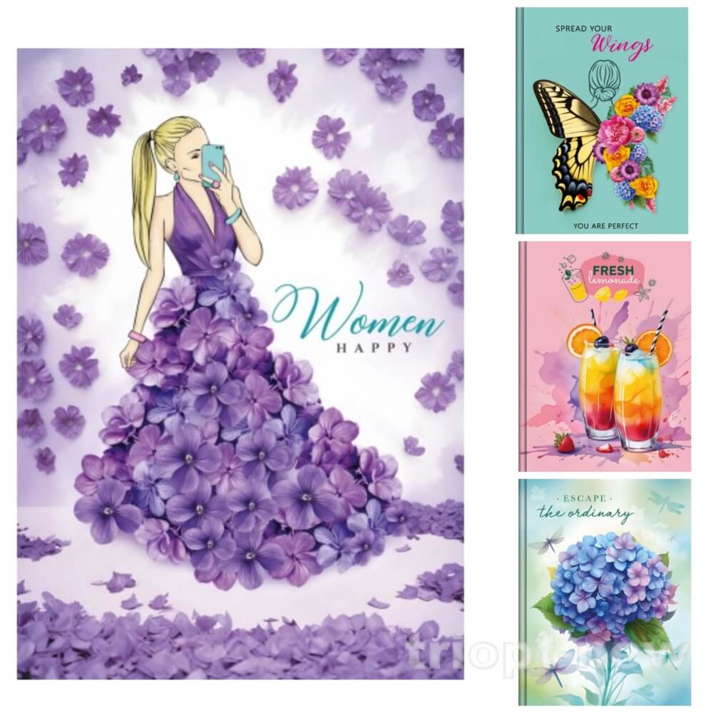 Блокнот А6 48 арк.,  серія «RELAX», тв. пал., мікс, ТП-9, Рюкзачок