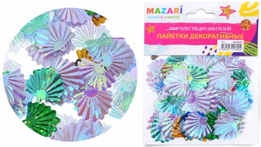 Паєтки декоративні FAN, розмір 10 мм, ОПП-упаковка з європідвісом(576/24) ST 4375