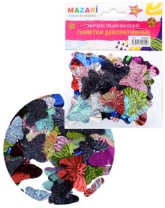 Паєтки декоративні RUBY, розмір 15х22 мм, ОПП-упаковка з європідвісом(576/24) ST 4377