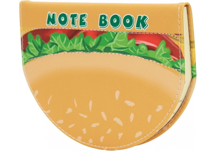 Блокнот PU фігурний, В6, 80 арк., блок - крем. папір, лінія MX26266