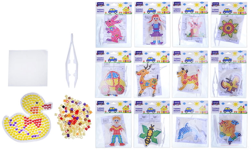 Термомозаїка, в комплекті: основа, кольорові намистини 5мм, пінцет, термопапір, інструкція, ST 9825