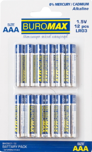 Набір ел. живлення (батарейка) LR03 (ААА) 12шт/упак BM.5901